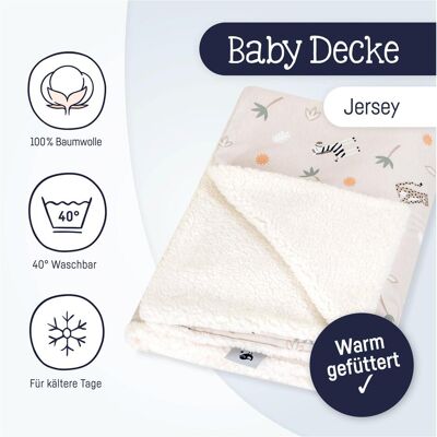 Julius Zöllner - Winterdecke - Savanne beige - 25x10 cm - Baby blanket - Publicité Julius Zöllner - Winterdecke - Savanne beige - 25x10 cm - Baby blanket - Publicité