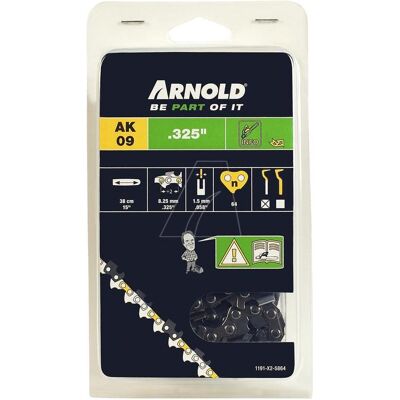 Arnold, Machine de jardinage : accessoires, Chaîne de tronçonnage.325" / 1,5 mm / 64 TG (Scie, Chaîne de tronçonneuse) - Publicité Arnold, Machine de jardinage : accessoires, Chaîne de tronçonnage.325" / 1,5 mm / 64 TG (Scie, Chaîne de tronçonneuse) - Publicité