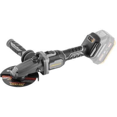 Procraft, Meuleuse d'angle, Industrial AG125Cbb Meuleuse d'angle sans fil à tête plate 20 V 125 mm Brushless Solo - (125 mm) - Publicité Procraft, Meuleuse d'angle, Industrial AG125Cbb Meuleuse d'angle sans fil à tête plate 20 V 125 mm Brushless Solo - (125 mm) - Publicité