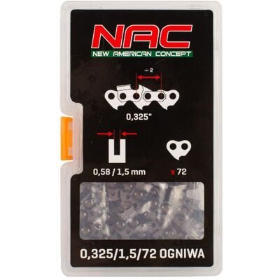 NAC, Machine de jardinage : accessoires, Sägekette (Scie, Chaîne de tronçonneuse) - Publicité NAC, Machine de jardinage : accessoires, Sägekette (Scie, Chaîne de tronçonneuse) - Publicité