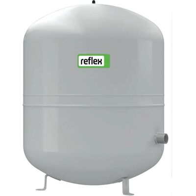 Reflex, Pompe à eau, Membran-Druckausdehnungsgefäss S 80, 10 bar/70 GradC, R 1, grau - Publicité Reflex, Pompe à eau, Membran-Druckausdehnungsgefäss S 80, 10 bar/70 GradC, R 1, grau - Publicité