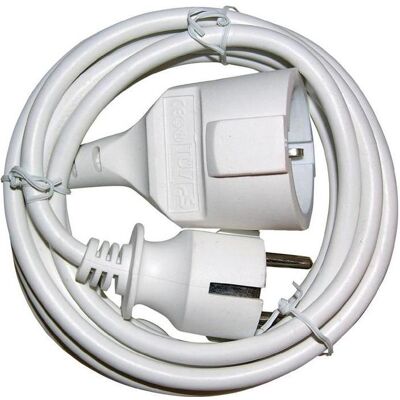 HP Autozubehör, Rallonge, Rallonge à contact de protection 16 A 250 V 3 x 1,5 mm² 5 m H05VV-F blanc (5 m) - Publicité HP Autozubehör, Rallonge, Rallonge à contact de protection 16 A 250 V 3 x 1,5 mm² 5 m H05VV-F blanc (5 m) - Publicité