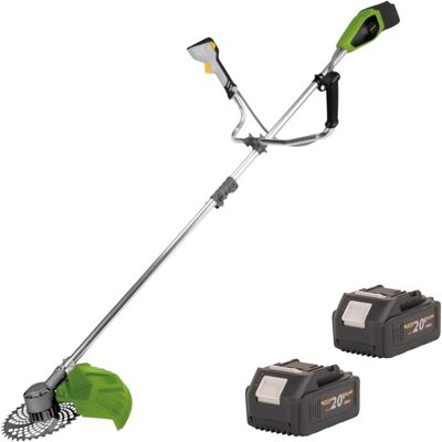 Procraft, Débroussailleuse, Débroussailleuse sans fil PTA-41-BB 40 V (2 x 20 V) 420 mm sans balais + 2 batteries de 4,0 Ah - (Fils coupe-herbe, Lame de coupe en métal) - Publicité Procraft, Débroussailleuse, Débroussailleuse sans fil PTA-41-BB 40 V (2 x 20 V) 420 mm sans balais + 2 batteries de 4,0 Ah - (Fils coupe-herbe, Lame de coupe en métal) - Publicité
