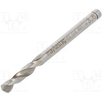 Alpen, Foret, Foret pour métal Ø : 3,6 mm L : 52 mm Longueur de la partie active : 20 mm (3,6 mm) - Publicité Alpen, Foret, Foret pour métal Ø : 3,6 mm L : 52 mm Longueur de la partie active : 20 mm (3,6 mm) - Publicité