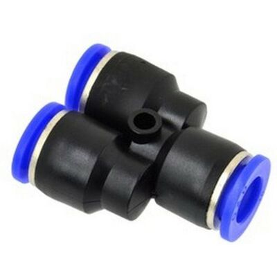 GEKO, Compresseur, Raccord automatique pour tuyau type PU/PE Y fi 8mm - Publicité GEKO, Compresseur, Raccord automatique pour tuyau type PU/PE Y fi 8mm - Publicité