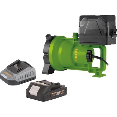 Procraft, Pompe à eau, CPN21bb Akku Tauchpumpe 20 V 3200 l/h + 1x Akku 2,0 Ah + Ladegerät (Pompe pour eaux claires, Pompe pour récupérateur d’eau de pluie) - Publicité Procraft, Pompe à eau, CPN21bb Akku Tauchpumpe 20 V 3200 l/h + 1x Akku 2,0 Ah + Ladegerät (Pompe pour eaux claires, Pompe pour récupérateur d’eau de pluie) - Publicité