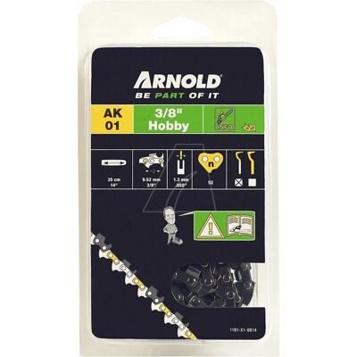 Arnold, Machine de jardinage : accessoires, Chaîne de tronçonneuse 3/8 "LP / 1,3 mm / 52 TG (Scie, Chaîne de tronçonneuse) - Publicité Arnold, Machine de jardinage : accessoires, Chaîne de tronçonneuse 3/8 "LP / 1,3 mm / 52 TG (Scie, Chaîne de tronçonneuse) - Publicité