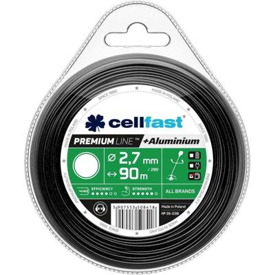 Cellfast, Machine de jardinage : accessoires, Fil de coupe premium pour débroussailleuses (Herbicide, Fil de coupe + bobine de fil) - Publicité Cellfast, Machine de jardinage : accessoires, Fil de coupe premium pour débroussailleuses (Herbicide, Fil de coupe + bobine de fil) - Publicité