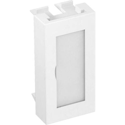 OBO Bettermann, Conduite des câbles, Couvercle aveugle 1/2 module avec 6117410 (0.90 cm) - Publicité OBO Bettermann, Conduite des câbles, Couvercle aveugle 1/2 module avec 6117410 (0.90 cm) - Publicité