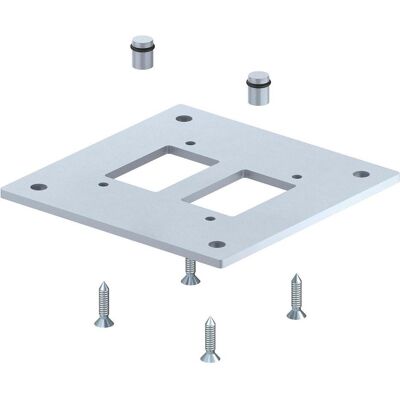 OBO - ISS160160BP - Acier - RAL 9006 - Base plate - Publicité OBO - ISS160160BP - Acier - RAL 9006 - Base plate - Publicité