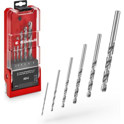 Einhell, Foret, rond, cassette de rangement incluse) (2 millimètres, 3 millimètres, 4 millimètres, 5 millimètres, 6 millimètres, 8 millimètres) - Publicité Einhell, Foret, rond, cassette de rangement incluse) (2 millimètres, 3 millimètres, 4 millimètres, 5 millimètres, 6 millimètres, 8 millimètres) - Publicité