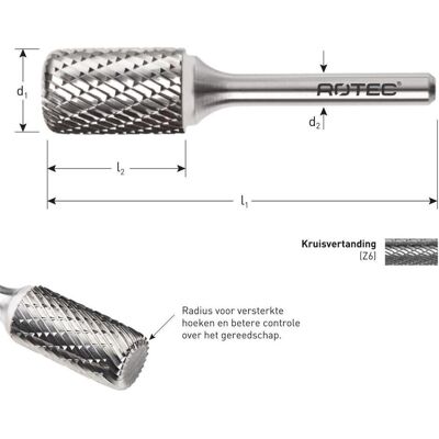 Rotec, Tête de fraisage, 430.3030 HM-Stiftschneider 3 mm Modell AR - Publicité Rotec, Tête de fraisage, 430.3030 HM-Stiftschneider 3 mm Modell AR - Publicité