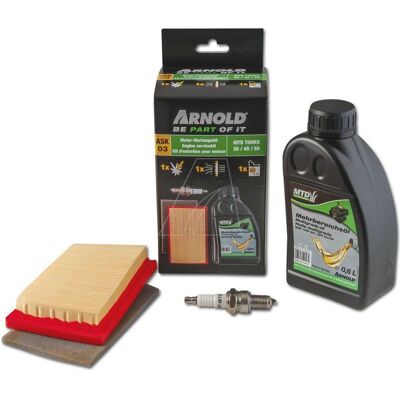 Arnold, Machine de jardinage : accessoires, Kit d'entretien moteur MTD ThorX 35/45/55 - Publicité Arnold, Machine de jardinage : accessoires, Kit d'entretien moteur MTD ThorX 35/45/55 - Publicité
