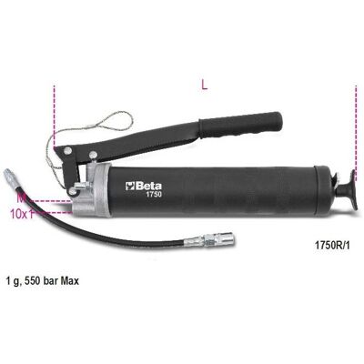BETA, Pistolet à cartouche + pompe à graisse, 017504500 1750Hs 500 Fettpresse 500 cc (Pistolet à graisse) - Publicité BETA, Pistolet à cartouche + pompe à graisse, 017504500 1750Hs 500 Fettpresse 500 cc (Pistolet à graisse) - Publicité