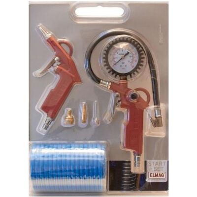 Elmag, Outils pneumatiques : accessoires, - START SET 6-teilig inkl. Universal-Füllset 3-teilig - Publicité Elmag, Outils pneumatiques : accessoires, - START SET 6-teilig inkl. Universal-Füllset 3-teilig - Publicité