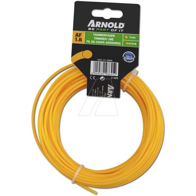 Arnold, Machine de jardinage : accessoires, Fil de coupe copolymère, Rond, 3,0 mm, 15 m (Herbicide) - Publicité Arnold, Machine de jardinage : accessoires, Fil de coupe copolymère, Rond, 3,0 mm, 15 m (Herbicide) - Publicité