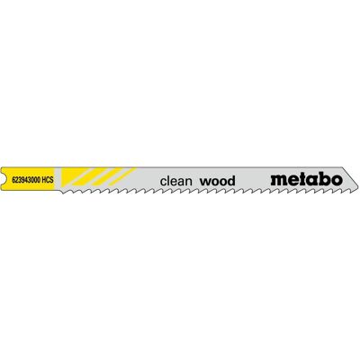 Lames de scie sauteuse Metabo pour bois - Pack de 5, 82mm, Poignée universelle - Publicité Lames de scie sauteuse Metabo pour bois - Pack de 5, 82mm, Poignée universelle - Publicité