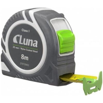 Ruban à mesurer Luna 8 m - Résistant aux chocs, Push Lock - Publicité Ruban à mesurer Luna 8 m - Résistant aux chocs, Push Lock - Publicité