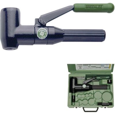 Klauke 50342991 - Poinçon hydraulique - Fonctionnement manuel pour perforation rapide - Publicité Klauke 50342991 - Poinçon hydraulique - Fonctionnement manuel pour perforation rapide - Publicité