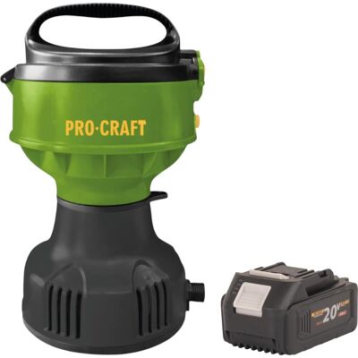 Procraft, Pompe à eau, CPN22bb Akku Schwimmpumpe 20 V 3200 l/h + 1x Akku 4,0 Ah - ohne Ladegerät (Pompe pour eaux claires, Pompe pour récupérateur d’eau de pluie) - Publicité Procraft, Pompe à eau, CPN22bb Akku Schwimmpumpe 20 V 3200 l/h + 1x Akku 4,0 Ah - ohne Ladegerät (Pompe pour eaux claires, Pompe pour récupérateur d’eau de pluie) - Publicité