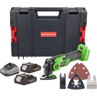 Procraft, Machine-outil multifonction, PMT22bb Outil multifonctions sans fil 20 V Brushless + 2x batterie 2,0 Ah + chargeur + (Un outil multifonctionnel) - Publicité Procraft, Machine-outil multifonction, PMT22bb Outil multifonctions sans fil 20 V Brushless + 2x batterie 2,0 Ah + chargeur + (Un outil multifonctionnel) - Publicité
