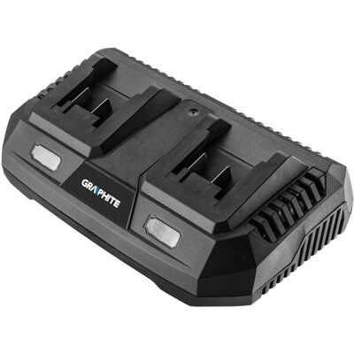 Graphite, Batterie outillage + chargeur, 2-Port Ladegerät - Publicité Graphite, Batterie outillage + chargeur, 2-Port Ladegerät - Publicité