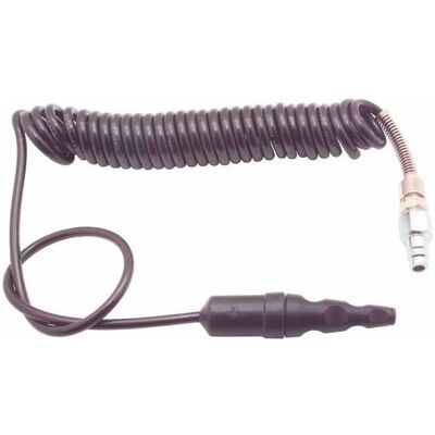 Elmag, Outils pneumatiques : accessoires, Pistolet de soufflage doux avec tuyau spiralé 4 m - Publicité Elmag, Outils pneumatiques : accessoires, Pistolet de soufflage doux avec tuyau spiralé 4 m - Publicité