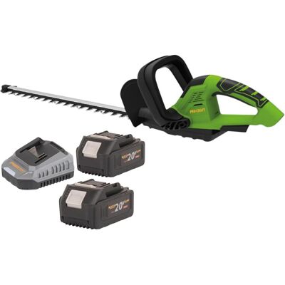 Procraft, Taille-haies, PZA24bb Akku Heckenschere 20 V 510 mm Brushless + 2x Akku 4,0 Ah + Ladegerät (Fonctionnement sur batterie) - Publicité Procraft, Taille-haies, PZA24bb Akku Heckenschere 20 V 510 mm Brushless + 2x Akku 4,0 Ah + Ladegerät (Fonctionnement sur batterie) - Publicité
