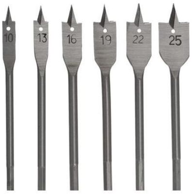 Awtools, Foret, WIERTŁA ŁOPATKOWE DO DREWNA KOMPLET 6 elem /10-13-16-19-22-25mm/ (10 mm, 13 mm, 16 mm, 19 mm, 22 mm, 25 mm) - Publicité Awtools, Foret, WIERTŁA ŁOPATKOWE DO DREWNA KOMPLET 6 elem /10-13-16-19-22-25mm/ (10 mm, 13 mm, 16 mm, 19 mm, 22 mm, 25 mm) - Publicité