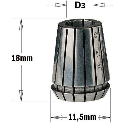 CMT Orange Tools - 184.050.11 - ER-11 - Collet ER-11 - Publicité CMT Orange Tools - 184.050.11 - ER-11 - Collet ER-11 - Publicité