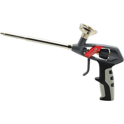 GEKO, Pistolet à cartouche + pompe à graisse, Pistolet à mousse PU avec régulateur de débit (Pistolet à mousse d'assemblage) - Publicité GEKO, Pistolet à cartouche + pompe à graisse, Pistolet à mousse PU avec régulateur de débit (Pistolet à mousse d'assemblage) - Publicité