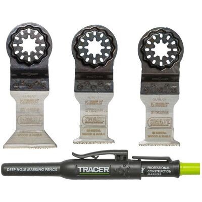 Ensemble de lames de scie Smart Blades ST3MP - 4 pcs - Publicité Ensemble de lames de scie Smart Blades ST3MP - 4 pcs - Publicité