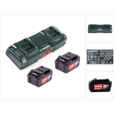Metabo - Li-Power CAS 18V 4.0Ah - 2x 18V 4.0Ah - ASC DUO - Publicité Metabo - Li-Power CAS 18V 4.0Ah - 2x 18V 4.0Ah - ASC DUO - Publicité