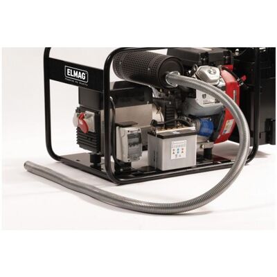 Elmag, Générateur de courant, - Tuyau d'échappement *inox* flexible, 2 m y compris raccordement pour groupe électrogène avec - Publicité Elmag, Générateur de courant, - Tuyau d'échappement *inox* flexible, 2 m y compris raccordement pour groupe électrogène avec - Publicité