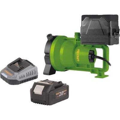Procraft, Pompe à eau, CPN21bb Akku Tauchpumpe 20 V 3200 l/h + 1x Akku 4,0 Ah + Ladegerät (Pompe pour eaux claires, Pompe pour récupérateur d’eau de pluie) - Publicité Procraft, Pompe à eau, CPN21bb Akku Tauchpumpe 20 V 3200 l/h + 1x Akku 4,0 Ah + Ladegerät (Pompe pour eaux claires, Pompe pour récupérateur d’eau de pluie) - Publicité