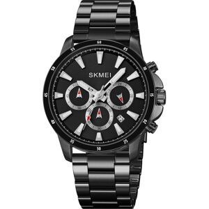 Skmei, Montre, 2295BK Herrenuhr + BOX, Argent, Noir, (Montre analogique, 43.50 mm) - Publicité Skmei, Montre, 2295BK Herrenuhr + BOX, Argent, Noir, (Montre analogique, 43.50 mm) - Publicité