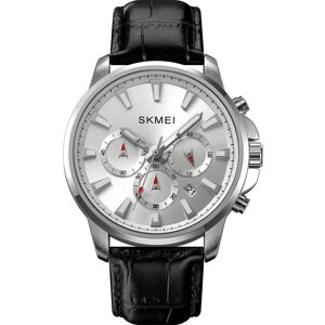 Skmei, Montre, 2071LSISI+ BOX Herrenuhr, Noir, Argent, (Chronographe, Montre analogique, 43 mm) - Publicité Skmei, Montre, 2071LSISI+ BOX Herrenuhr, Noir, Argent, (Chronographe, Montre analogique, 43 mm) - Publicité