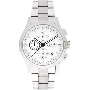 Gigandet, Montre, Chronographe analogique étanche avec mouvement quartz japonais et bracelet acier inoxydable, Argent, (Chronographe, Montre analogique) - Publicité Gigandet, Montre, Chronographe analogique étanche avec mouvement quartz japonais et bracelet acier inoxydable, Argent, (Chronographe, Montre analogique) - Publicité