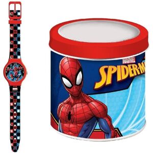Spiderman, Montre, Spider-Man Uhr Für Kleinkinder - Tin Watch (Ø 33 Mm), Multicolore, (Horloge analogique, 33 mm) - Publicité Spiderman, Montre, Spider-Man Uhr Für Kleinkinder - Tin Watch (Ø 33 Mm), Multicolore, (Horloge analogique, 33 mm) - Publicité