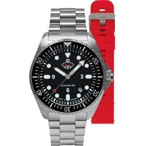 UMR Ruhla, Montre, Ruhl 1929 NVA Commando 4960M-2 SET montre, Rouge, Bleu, Argent, (Montre de plongée, Montre pilote, 43 mm) - Publicité UMR Ruhla, Montre, Ruhl 1929 NVA Commando 4960M-2 SET montre, Rouge, Bleu, Argent, (Montre de plongée, Montre pilote, 43 mm) - Publicité