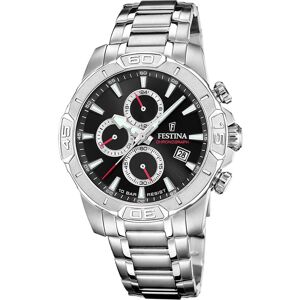 Festina, Montre, F20704/6, Argent, (Chronographe) - Publicité Festina, Montre, F20704/6, Argent, (Chronographe) - Publicité