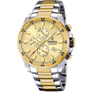 Festina, Montre, Chronographe Sport, Or, Argent, (Chronographe, 45 mm) - Publicité Festina, Montre, Chronographe Sport, Or, Argent, (Chronographe, 45 mm) - Publicité