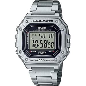 Casio Montre, W-218HD-1A, Argent, (Horloge numérique, 43 mm) - Publicité Casio Montre, W-218HD-1A, Argent, (Horloge numérique, 43 mm) - Publicité