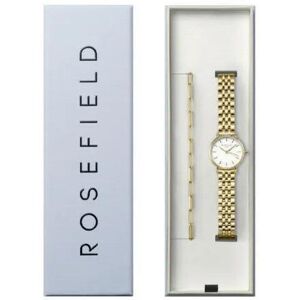 Rosefield, Montre, Coffret cadeau Small Edit + bracelet 26WGSG-X278, Blanc, Argent, (Montre analogique, 40 mm) - Publicité Rosefield, Montre, Coffret cadeau Small Edit + bracelet 26WGSG-X278, Blanc, Argent, (Montre analogique, 40 mm) - Publicité