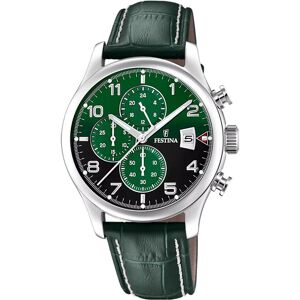 Festina, Montre, Chronographe Timeless, Argent, (Chronographe, 43 mm) - Publicité Festina, Montre, Chronographe Timeless, Argent, (Chronographe, 43 mm) - Publicité