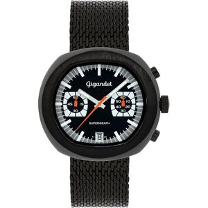 Gigandet, Montre, Chronographe sportif analogique avec mouvement quartz japonais et bracelet acier inoxydable, Noir - Publicité Gigandet, Montre, Chronographe sportif analogique avec mouvement quartz japonais et bracelet acier inoxydable, Noir - Publicité