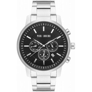 Paul Lorens, Montre, Herrenuhr PL6647B-1C1 + BOX, Noir, Argent, (Chronographe, 46 mm) - Publicité Paul Lorens, Montre, Herrenuhr PL6647B-1C1 + BOX, Noir, Argent, (Chronographe, 46 mm) - Publicité