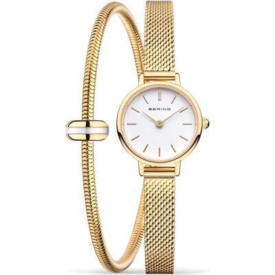 Bering, Montre, 11022-334-Lovely-1 Classic Femmes 22mm 3ATM, Or, (Horloge analogique, 22 mm) - Publicité Bering, Montre, 11022-334-Lovely-1 Classic Femmes 22mm 3ATM, Or, (Horloge analogique, 22 mm) - Publicité