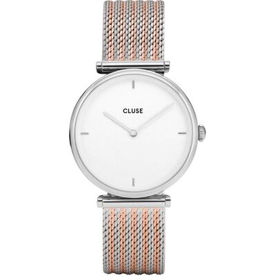Cluse, Montre, Triomphe Mesh Argent, Argent, (Horloge analogique, 33 mm) - Publicité Cluse, Montre, Triomphe Mesh Argent, Argent, (Horloge analogique, 33 mm) - Publicité