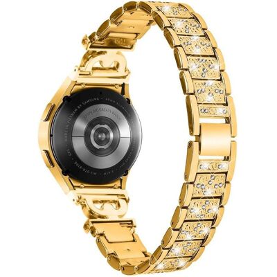 Cover-Discount - Edelstahl Strass 20mm Gold - 20mm - Watch band - Publicité Cover-Discount - Edelstahl Strass 20mm Gold - 20mm - Watch band - Publicité